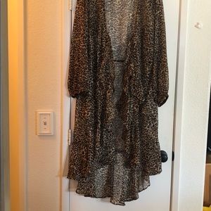 Animal Print Sheer Topper